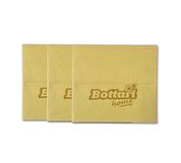 Bottari Chiffons Polyvalents 36 x 40 cm - Lot de 3 pièces, Jaune, Super absorbants - Lave, sèche et Brillante sans Peluches et Halos - Nettoyage de la Maison, Cuisine, Salle de Bain, Lavable en