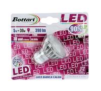 Bottari Lighting 97425 Lampe Maison à LED, Forme dichroïque Abrasive, culot gU10, Puissance 5 W, Set de 1