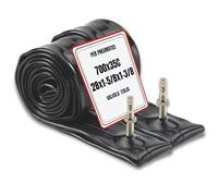 Bottari Lot de 2 Chambres à air pour vélo 700x35C (28x1-5/8x1-3/8) - 28" - Valve Italie 40mm - Compatible vélo et Trekking - Haute résistance