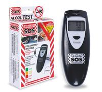 Bottari S.O.S. Alcootest numérique Portable avec Affichage - Test d'alcool Semi-conducteur pour Usage Personnel, Affichage Rapide, Alarme sonore, arrêt Automatique