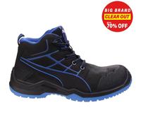 Puma Safety Chaussures montantes sécurité Krypton Blue Mid 634200-40 ESD S3 Noir/Bleu 40