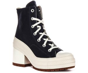 Botte À Talon Plat Femme Converse A07565C En Marine Et Blanc EU37-41