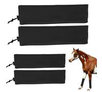 Botte Anti-Mouches pour Cheval - Jambières Équines Ajustables | Protection pour Courses, Saut, Écurie, Équitation et Plein Air