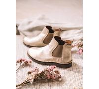 Botte argentée pour femme et cuir | ISA-PL 42