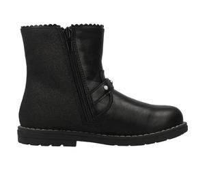 Botte Bébé Synthétique Cancan Noir 22
