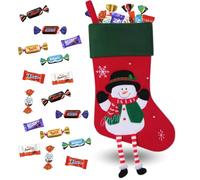 Botte Bonhomme de Neige garnie d' un Assortiment de 100 chocolats | Mélange de Friandises Célébrations, Milka, Kinder Schokobons et Mini Bueno, Daim à Offrir à Noël