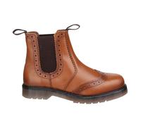 Amblers Bottes brogues Dalby en cuir tan à enfiler Safety élégantes pour homme