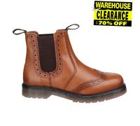 Amblers Bottes brogues Dalby en cuir tan à enfiler Safety élégantes pour homme