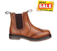 Botte Brogue En Cuir Tan Pour Homme Amblers Safety Dalby À Enfiler Élégante