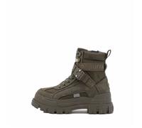 Botte Buffalo ASPHA COM1 LACEUP MID - Vert - Tige en imitation cuir - Lacets - Mixte 39