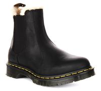 Botte Chelsea Femme Dr Martens Leonore En Fourrure Noire Taille UK 3 - 8