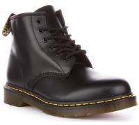 Botte Cheville En Cuir Lisse Dr Martens 101 Unisexe Noire UK 3 - 11