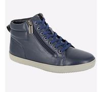 Botte Chic Designer À Zip Jumeau Pour Femme Navy Cipriata Adalia