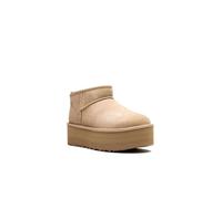 Ugg - Bottines à plateforme - W Classic Ultra Mini Platform Sand pour Femme en Laine - Taille 9 US - Marron Marron 9 US