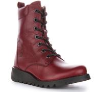Botte De Combat Mi-Hauteur À Lacets Fly London Silf015 Noire Femme Taille 3 - 9