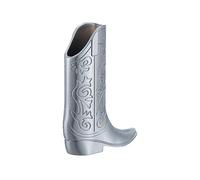 Botte de Cowboy Métallique Coque Briquet Botte Western Design pour Mini BIC J5 5 Couleurs (Argent)