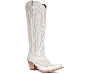 Botte De Cowboy Pour Femme Ariat Casanova À Talon Pointu En Blanc EU 37-42