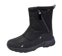 Botte De Neige Femme Homme Bottes De Neige Fourrure Doublure Durable RandonnéE Imperméable Bottines AntidéRapant Chaussure De Marche Confortable Chaussures D'Hiver (Black, 40)