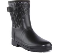 Botte de pluie courte matelassée verticale raffinée pour femme HUNTER - Noir - Taille 37 42