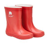 Botte de Pluie Enfant CeLaVi Basic Wellies-Solid - Baked Apple - Rouge - Logo Réfléchissant et Confortable 27