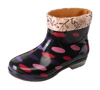 Botte de Pluie Femme Bottes en Caoutchouc pour et Homme Jardin Confortables Robustes Boots Plastique Finitions qualité supérieure avec Tige Moyenne idéales la