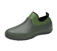 Botte de Pluie Femme Bottes Semi-compensées jardin confortables et robustes Wellington Rain Boots imperméables en PVC pour extérieur Avec tige moyenne la cuisine pêche