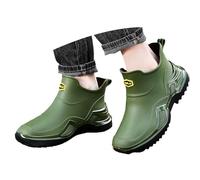 Botte de Pluie Femme Chaussures pour homme Confortables Légères Adulte Wellington Rain Boots Protection contre les claboussures Avec tige moyenne la cuisine et pêche