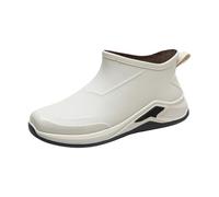 Botte De Pluie Imperméable - Botte Caoutchouc Homme Courte Antidérapant Chaussures Confortables Compensées Elastique Boots De Pluie Homme Fantaisie Décontracté Robuste