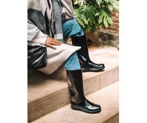 Botte de pluie pour femme en caoutchouc à finition brillante | CLERMONT 38