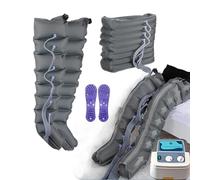 Botte De Pressothérapie ︱8 Cavités Masseur De Compression d'Air Jambes Drainage Lymphatique︱Appareil Circulation Sanguine Jambes︱Pressotherapie Jambe Et Ventre Et Bras
