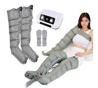 Botte De Pressothérapie pour Jambes, 6 Cavités Masseur De Compression d'air Électrique, Appareil Circulation Sanguine Jambes, Drainage Lymphatique Jambes, Pressotherapie Jambes Et Ventre Et Bras