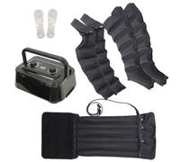 Botte De Pressothérapie pour Massage Jambes, 6 Cavités Masseur De Compression d'air Jambes Drainage Lymphatique, Appareil Circulation Sanguine Jambes, Massage Et Relaxation