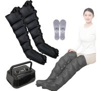 Botte De Pressothérapie pour Massage Jambes, 6 Chambre Pressotherapie Professionnelle,e Drainage Lymphatique Et La Relaxation Des Muscles
