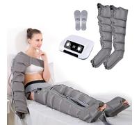 Botte de Pressothérapie pour Massage Jambes, 6 Chambres Appareil De Massage À Compression d'air pour Jambes, Bottes Pressothérapie Lymphatique Douleurs Musculaires Et Rétention D'Eau
