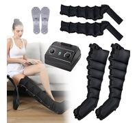 Botte De Pressothérapie pour Massage Jambes, Drainage Lymphatique Bottes Pressothérapie 6 Chambre Lipoedeme Appareil Drainage Lymphatique Corps Complet pour Pressotherapie Jambes Et Ventre Et Bras