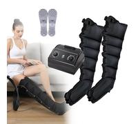 Botte De Pressothérapie pour Massage Jambes, Drainage Lymphatique Bottes Pressothérapie 6 Chambre Lipoedeme Appareil Drainage Lymphatique Corps Complet pour Pressotherapie Jambes Et Ventre Et Bras