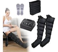 Botte De Pressothérapie pour Massage Jambes, Drainage Lymphatique Bottes Pressothérapie 6 Chambre Lipoedeme Appareil Drainage Lymphatique Corps Complet pour Pressotherapie Jambes Et Ventre Et Bras