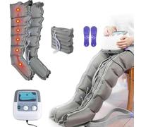 Botte De Pressothérapie pour Massage Jambes, Masseur à Compression d'air pour Jambes/Bras/Taille, Drainage Lymphatique Bottes Pressothérapie, Appareil Circulation Sanguine Jambe