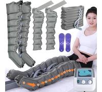 Botte De Pressothérapie pour Massage Jambes Pressothérapie Jambes,Appareil Circulation Sanguine Jambes, Pressotherapie Jambes Et Ventre Et Bras (2 jambes+2 bras+taille)