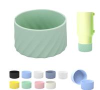 Botte de protection en silicone pour gobelets Stanley 40, 887,5 g, protecteur de bas de tasse pour bouteille d'eau Stanley de 7,5 cm de diamètre (vert)