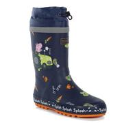 Botte de randonnée enfant - REGATTA - PeppaSplash Welly - Caoutchouc - Navy tractor - Talon carré 32