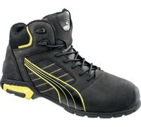 Botte de sécurité Amsterdam Mid Gr. 45 noir/jaune cuir S3 SRC EN20345