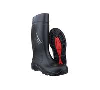 Dunlop Protective Footwear, C762041, Purofort+ Full Safety, Noir/Rouge, Taille 49 EU