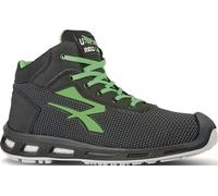 Botte de sécurité RedLion HARD Gr.40 noir/vert S3 SRC ESD EN20345 RL10356-40