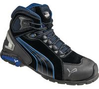 Botte de sécurité Rio Black Mid Gr. 40 noir/bleu cuir S3 SRC EN20345