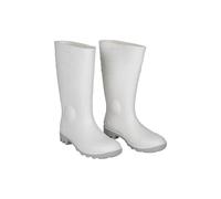 Botte de Travail Étanche | Haute de Sécurité S 4 | Couleur Blanche | Pointure 38 | Embout en Acier | Fabriquée en PVC Nitrile
