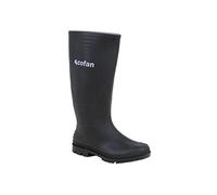 Botte de Travail Étanche | Haute | Fabriquée en PVC | Couleur Noire | Pointure 43 | Revêtement intérieur en Tricot