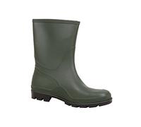 Botte de Travail Étanche | Tige moyenne | Fabriquée en PVC | Couleur Verte | Pointure 40 | Semelle Antidérapante