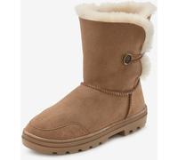 Botte d'hiver bottines d'hiver en cuir de qualité - LASCANA - coloris chamois COLORIS CHAMOIS 40