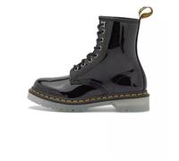 Botte Dr Martens 1460-ICED LEATHER - Noir - Tige en cuir - Fermeture à lacets - Semelle en caoutchouc